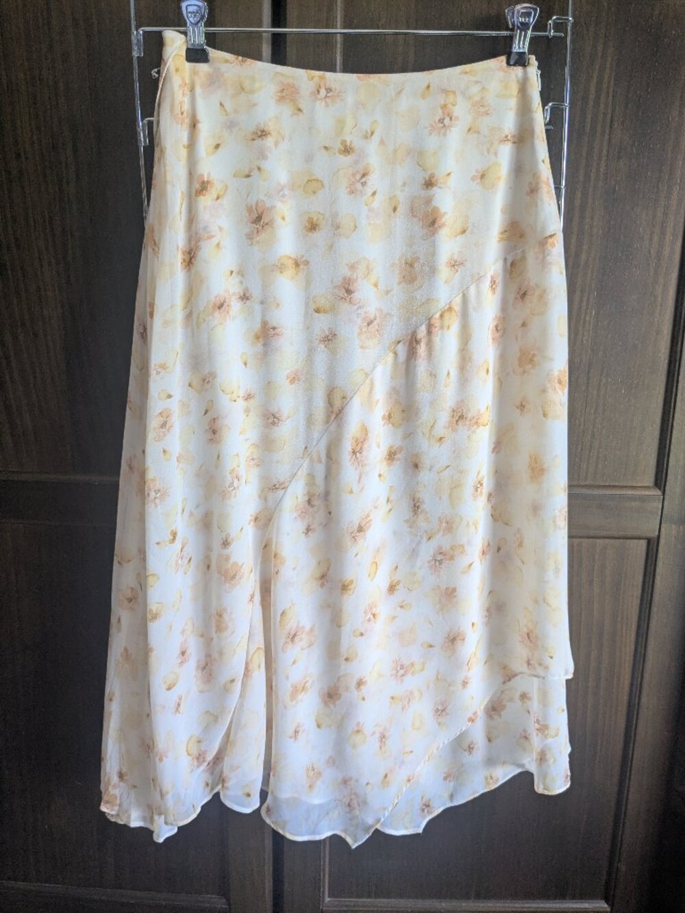 Vince Floral Asymmetric Chiffon Skirt – Size 0, Like New
